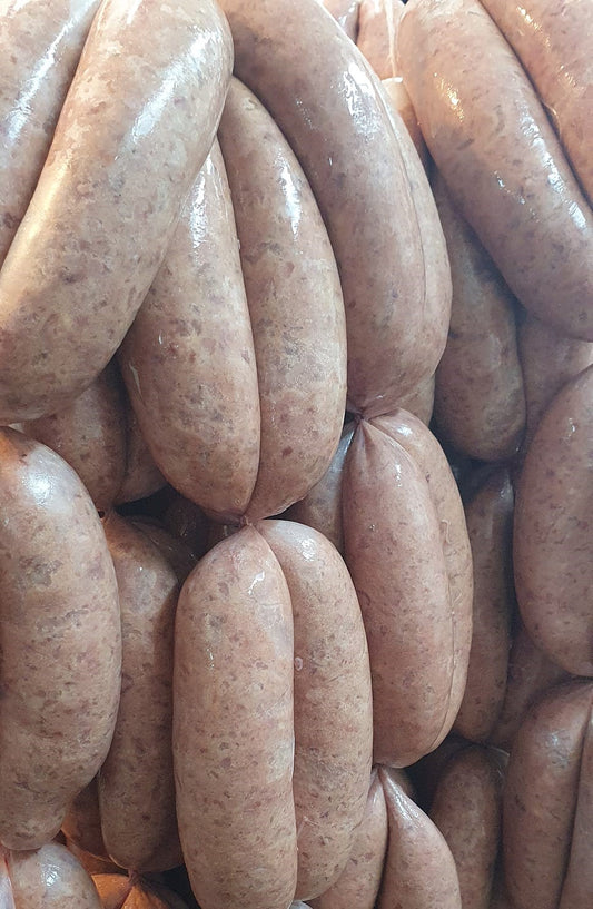 Venison Pepper & Worcestershire Sausages GF 475gms