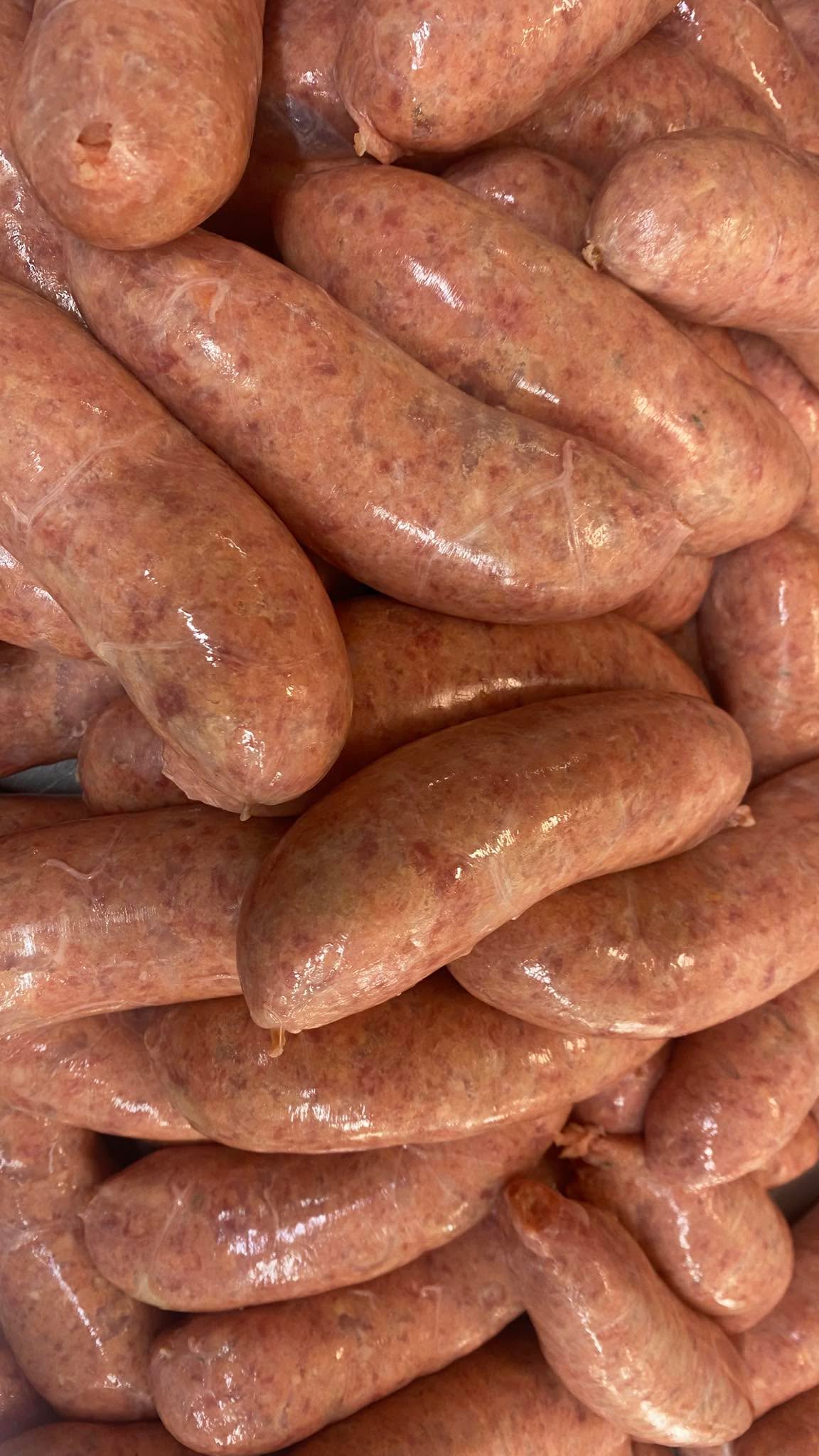 Beef & Onion Sausages approx 500gms